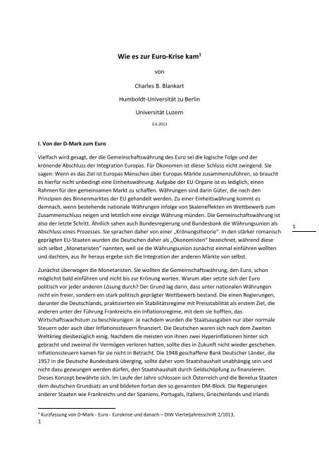 Wie Es Zur Euro Krise Kam Alternative Fur Deutschland Berlin
