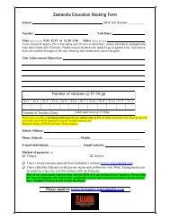 Education booking form â PDF - Zealandia