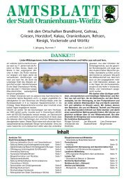 der stadt Oranienbaum-WÃƒÂ¶rlitz - WÃƒÂ¶rlitzer Winkel