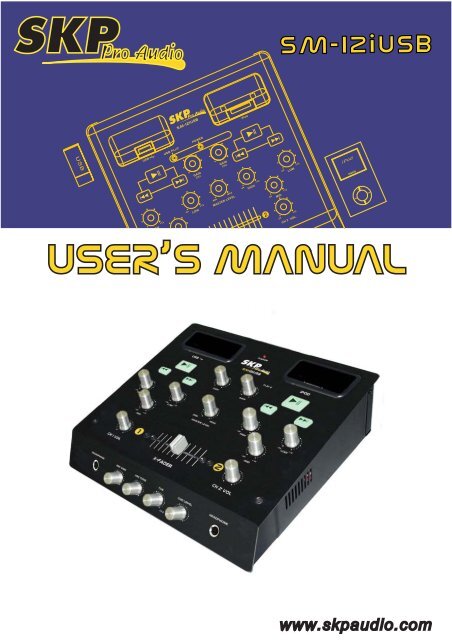 SM-12iUSB Manual Multileng - SKP Pro Audio