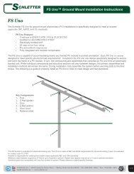 FS Unoâ¢ Ground Mount Installation Manual - Schletter Inc.