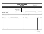 Quality Assurance Audit Checklist