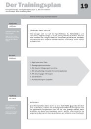 Der Trainingsplan 19