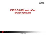 V5R2 OS/400 and other enhancements - IBM