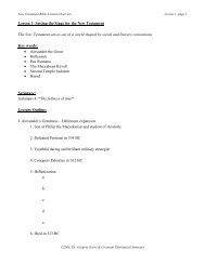 Lesson 1 study guide - Covenant Theological Seminary