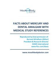facts about mercury and dental amalgam with medical study ...