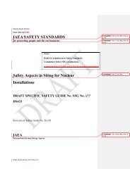 IAEA SAFETY STANDARDS Safety Aspects in Siting for Nuclear ...