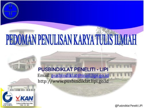 Pedoman Penulisan Karya Ilmiah - LIPI