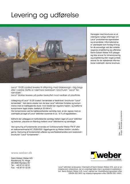 Leca® produkter i industribyggeri - Weber