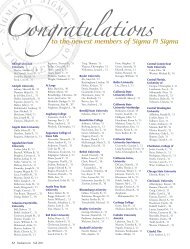 Congratulations - Sigma Pi Sigma