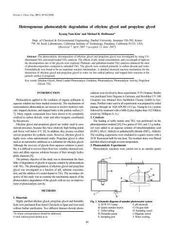 Heterogeneous photocatalytic degradation of ethylene glycol and ...