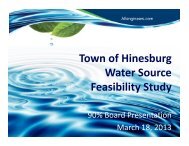Water Feasibility Study â Select Board Presentation - The Town of ...