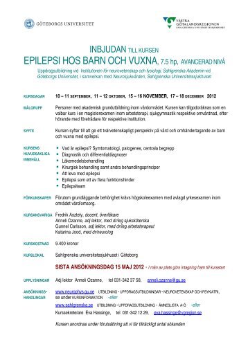 epilepsi hos barnochvuxna - Sahlgrenska Universitetssjukhuset