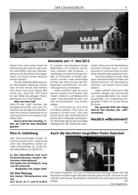 Gemeindebote Nr. 135 vom Mai 2013 - Evangelisch-lutherische ...