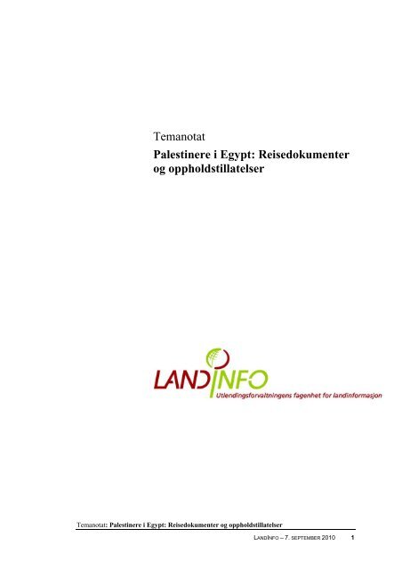 Reisedokumenter og oppholdstillatelser - LandInfo