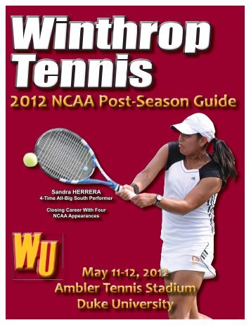 2012 NCAA Women's Tennis Media Guide.indd - Winthrop Eagles