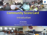 Community Score Card