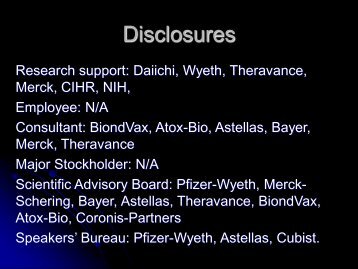 Disclosures