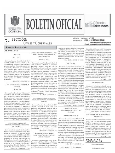 seccion3 modelo - BoletÃ­n Oficial de la Provincia de CÃ³rdoba