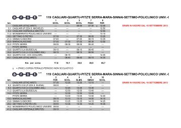 119 cagliari-quartu-pitz'e serra-mara-sinnai-settimo ... - ARST SpA