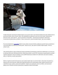 The Koyal Group Info Mag - Kolmannen Spacewalk 3 viikkoa avaruusaseman
