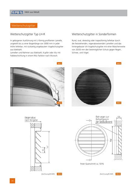 und Abluftsysteme Technische Details - AMS GmbH - Mehr  aus Metall.