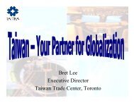 Bret Lee Executive Director Taiwan Trade Center, Toronto