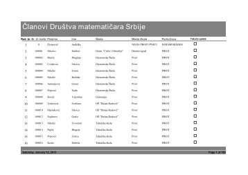 Älanovi DruÅ¡tva matematiÄara Srbije