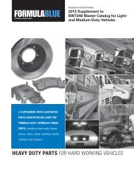 heavy duty parts for hard working vehicles - Bendix Spicer ...