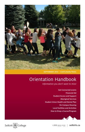 Orientation Handbook - Selkirk College
