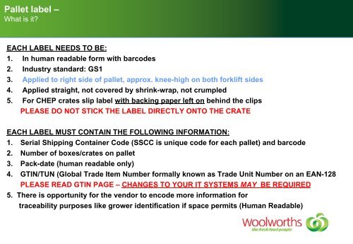 Download - Woolworths wowlink