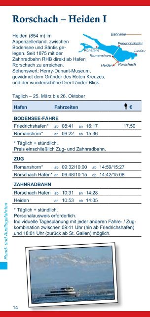 Ausflugsfahrten der BSB - Bodensee-Schiffsbetriebe GmbH