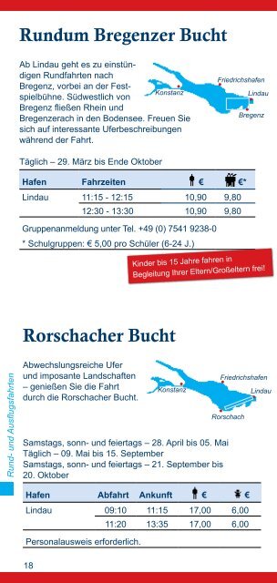 Ausflugsfahrten der BSB - Bodensee-Schiffsbetriebe GmbH