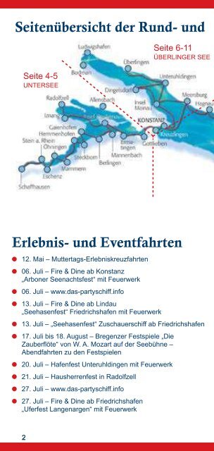 Ausflugsfahrten der BSB - Bodensee-Schiffsbetriebe GmbH