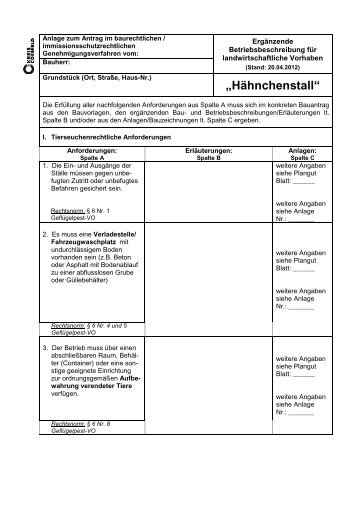 ErgÃ¤nzende Betriebsbeschreibung fÃ¼r landwirtschaftliche Vorhaben