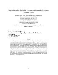 Decidable and undecidable fragments of first-order branching ...