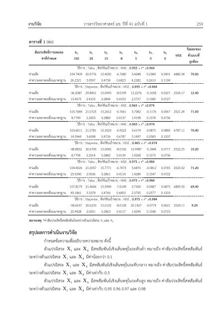 A Variable Selection in Multiple Linear Regression Models Based ...