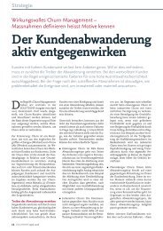 Der Kundenabwanderung aktiv entgegenwirken - solutionproviders