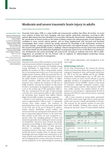 Moderate and severe traumatic brain injury in adults - ResearchGate