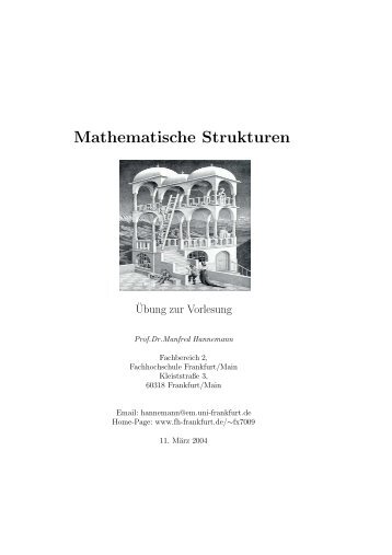 Mathematische Strukturen - Fachhochschule Frankfurt am Main