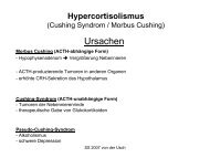 Hypercortisolismus (Cushing Syndrom 15 ... - Medistuff-Marburg