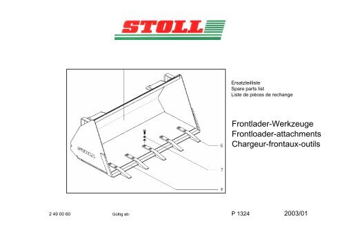 Frontlader-Werkzeuge Frontloader-attachments Chargeur ... - Stoll