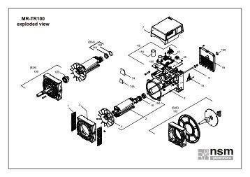 MR-TR100 exploded view - NSM Generators