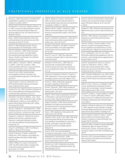 nutritional properties of milk powders - US Dairy Export Council