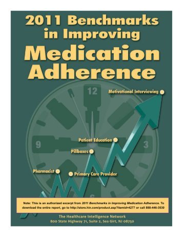 2011 Benchmarks in Improving Medication Adherence - Healthcare ...