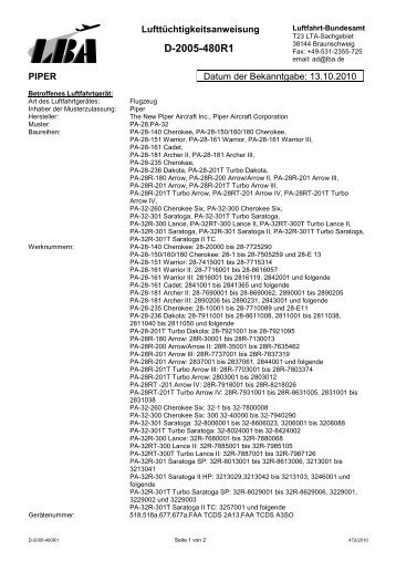 D-2005-480R1 - Luftfahrt-Bundesamt