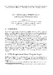 Propositional Linear Temporal Logic and Language ...