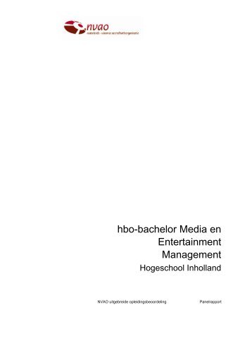 Panelrapport Media en Entertainment Management - NVAO