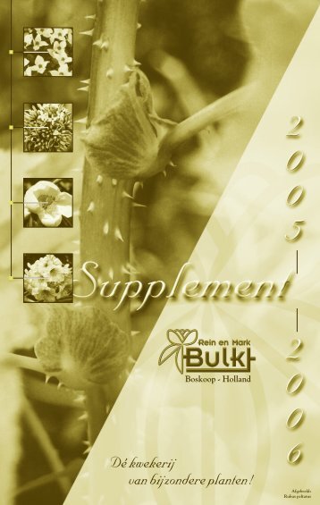 Supplement Catalogus - Bulk Boskoop