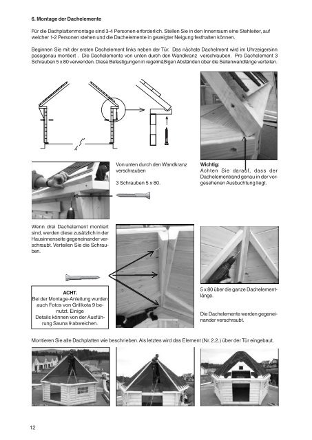 Stückliste für die Arbeitsgänge 21 - Mein Gartenshop24 Mein ...